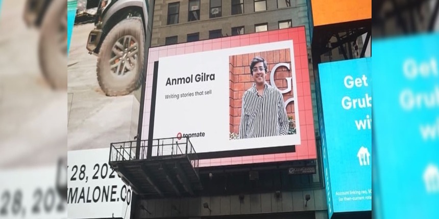 Goa Institute of Management student gets featured on New York's Times Square