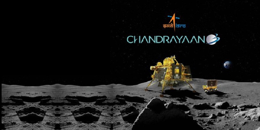 Chandrayaan-3 successfully soft-landed on south pole of moon (Image Source: ISRO twitter account)