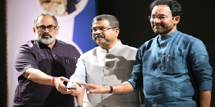 Union education minister Dharmendra Pradhan at the launch event. (Image: Official)