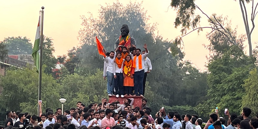 DUSU Election 2023: ABVP grabs 3 seats, NSUI gets 1; Tushar Dedha new students' union president