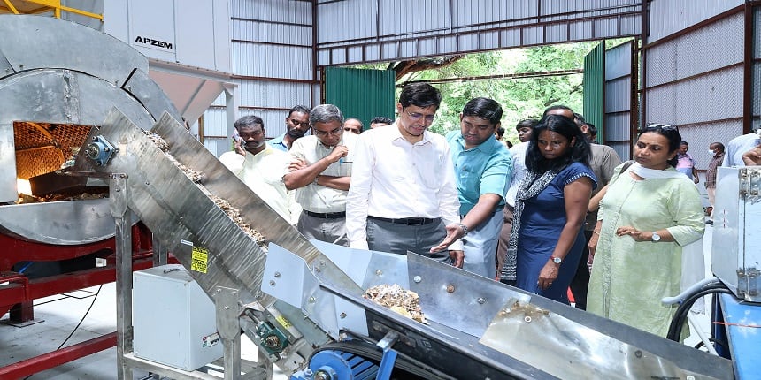 IIT director V Kamakoti inaugurated the solid waste incinerator on September 19.