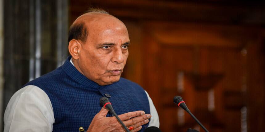 Defence Minister Rajnath Singh file photo. (Credit: PTI)