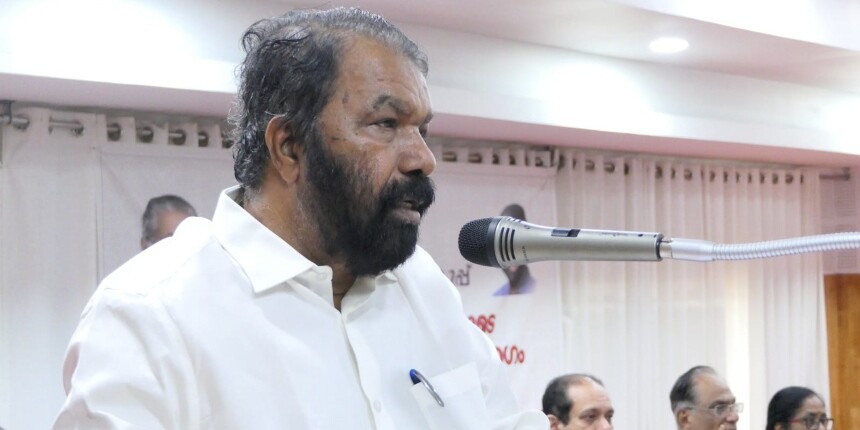 Kerala general education minister V Sivankutty has blamed the central government for not releasing funds (Image: Kerala General Education Department)