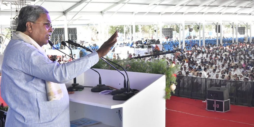 Karnataka CM Siddaramaiah launched youth fund scheme. (Image: Siddaramaiah/Official X account)