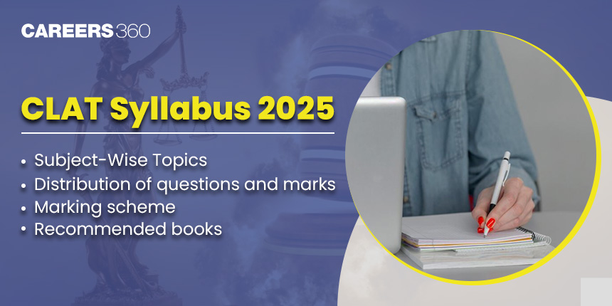 CLAT Syllabus 2025 PDF (Revised): Detailed Subjects Wise Syllabus, Important Topics, Books