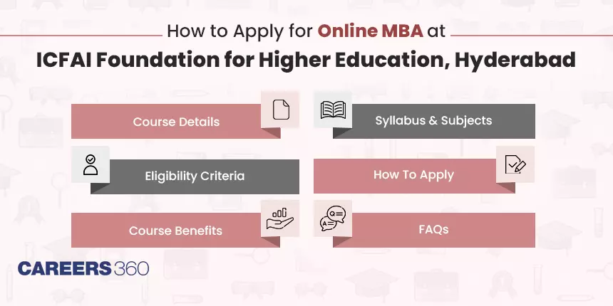 How to Apply for Online MBA at ICFAI Foundation for Higher Education, Hyderabad