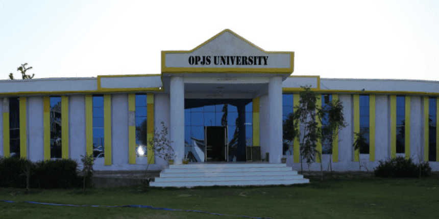 UGC has debarred OPJS University from enrolling scholars in its PhD program. (Image: official website)