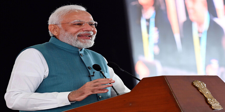 PM Narendra Modi yesterday addressed students during the 7th edition of Pariksha Pe Charcha. (Image: X account)