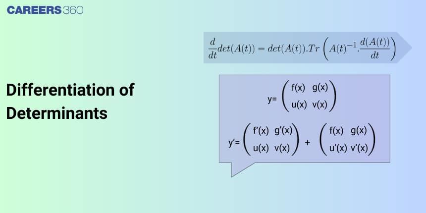 Differentiation of Determinants