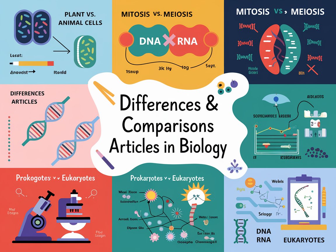 Differences and Comparisons Articles in Biology