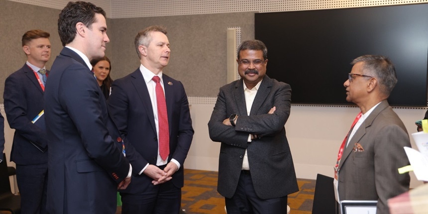 Dharmendra Pradhan on second Australia visit for AIESC meeting. (Image: Dharmendra Pradhan/official X account)