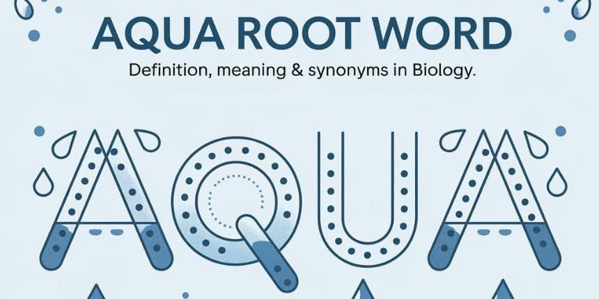 Aqua Root Word - Definition, Meaning & Synonyms in Biology