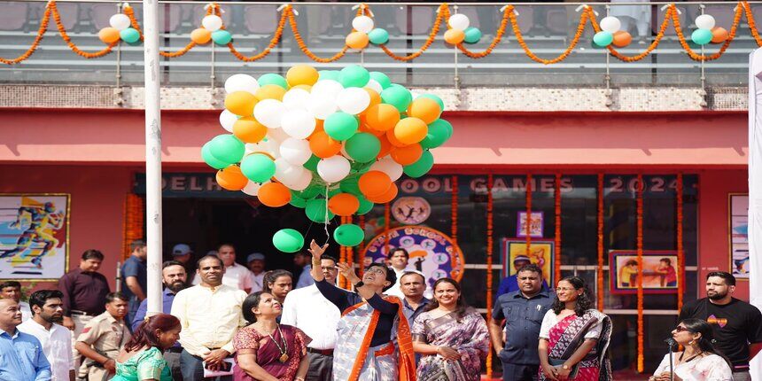 Atishi said that the children performing here may compete at the national or international level. (Image: official X account/Atishi)