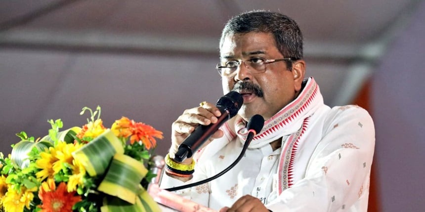 Dharmendra Pradhan attacks Congress on teacher reservation remarks. (Image: Official X account/Dharmendra Pradhan)