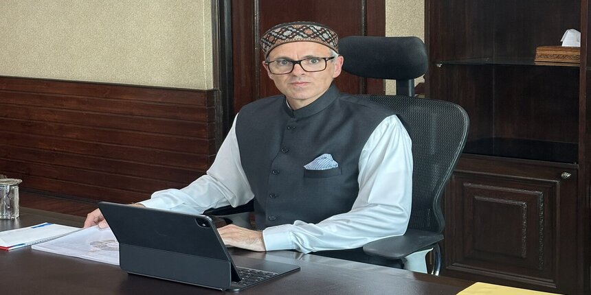 The decision was announced by Abdullah in the presence of School Education Minister Sakina Masood Itoo here. (Image: official X account/OmarAbdullah)