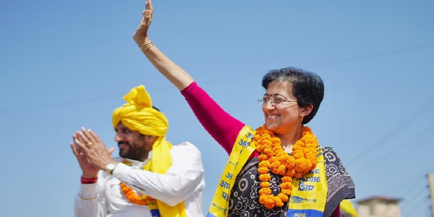 Atishi was attending convocation of Netaji Subhas University of Technology. (Image: X/ @AtishiAAP)