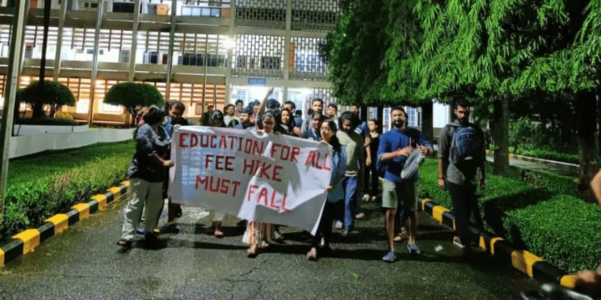 IIT Bombay fee hike protest. (Representational Image: IIT Bombay Fee Hike Official Account)