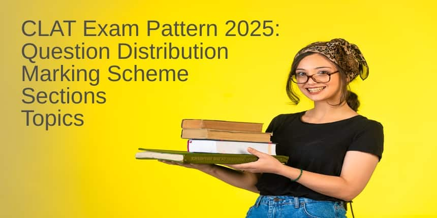 CLAT Exam Pattern 2025 - Paper Format, Weightage, Marks Distribution, Section-wise Marks