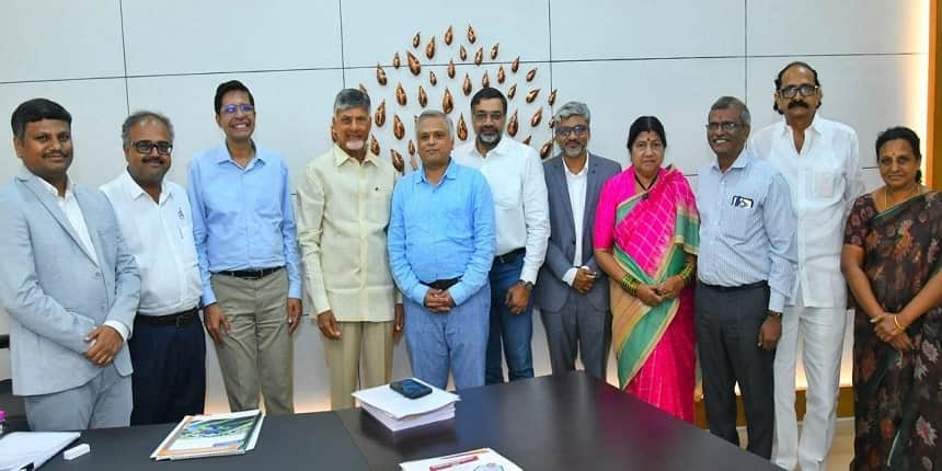 IIT Madras delegation along with the director V Kamakoti met AP chief minister N Chandrababu Naidu. (Image source: X/@ncbn)