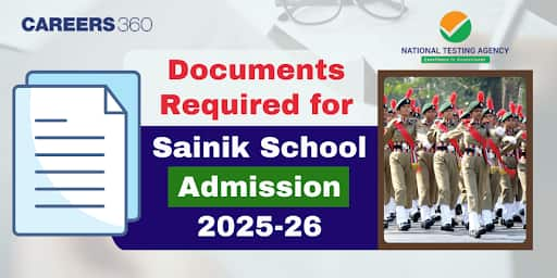 Documents Required for Sainik School Admission 2025-26 by NTA