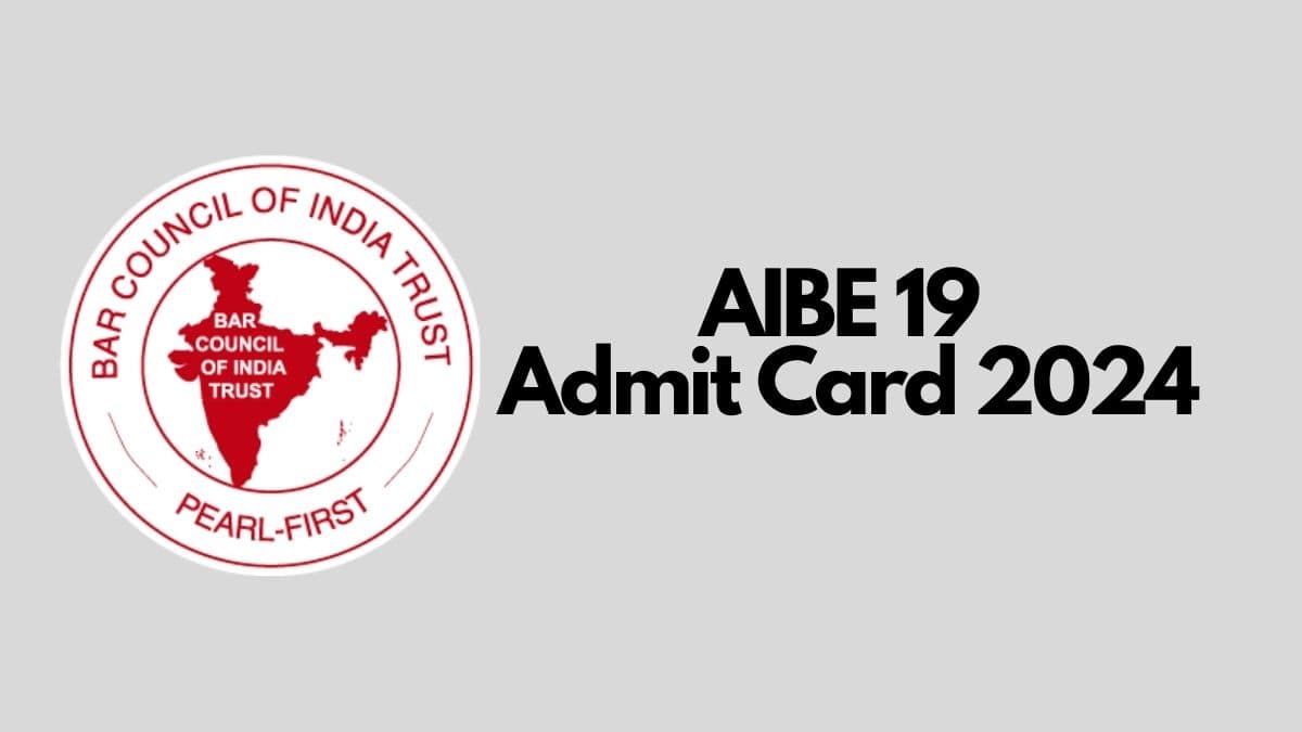 AIBE 19 Admit Card 2024 to be released on Dec 15, know how to download