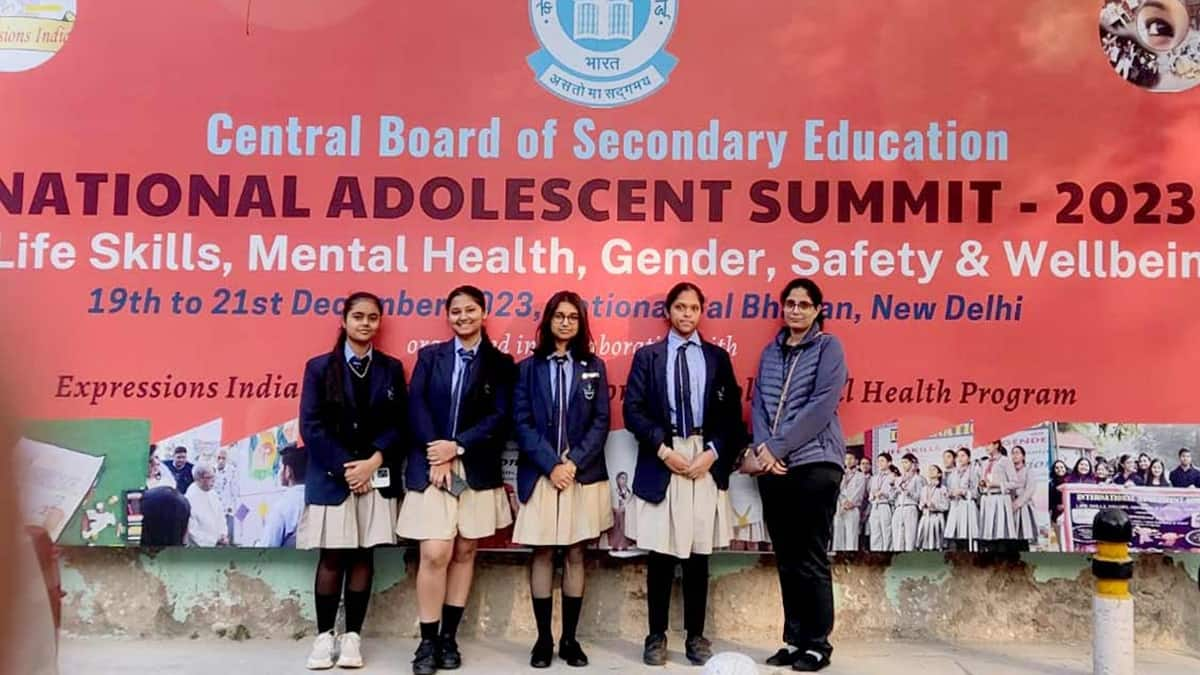 CBSE organises National Adolescent Summit 2024. (Image: Last year's summit/Khaitan Public School official website)