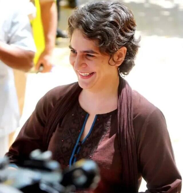 Priyanka Gandhi opposes GST charge on exam forms. (Image source: Wikimedia Commons)