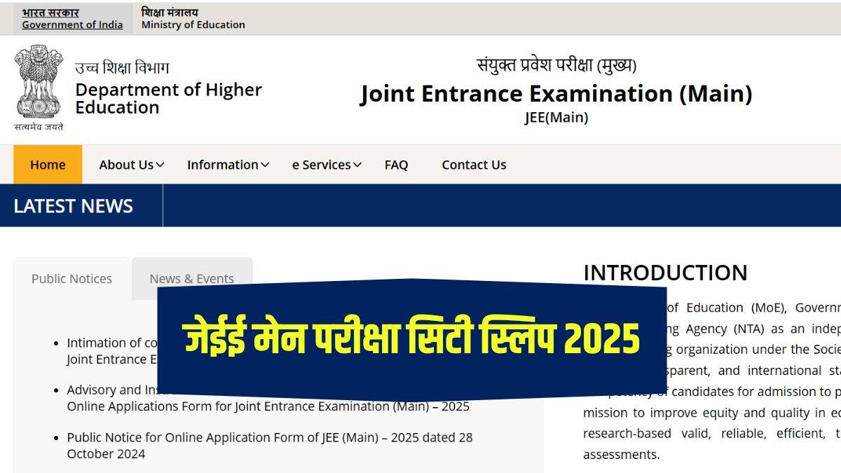 जेईई मेन 2025 संशोधित पैटर्न के अनुसार, सेक्शन बी में वैकल्पिक प्रश्न शामिल नहीं होंगे। (आधिकारिक वेबसाइट)