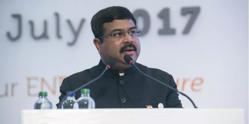 Dharmendra Pradhan congratulated the newly inducted recruits who have achieved success after hard work. (Image:  Careers360)