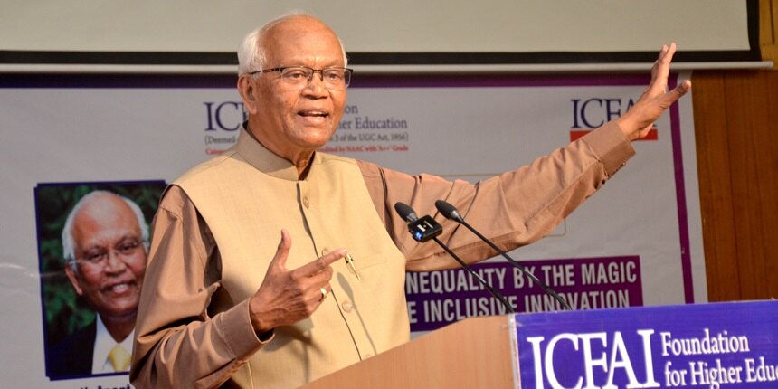 CSIR former director delivers 13th foundation day lecture at ICFAI Foundation for Higher Education (Image: ICFAI group official)