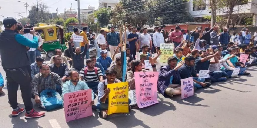Many aspirants from Patna, Bihar also joined the protest. (Image:  X/@shivams52618385)