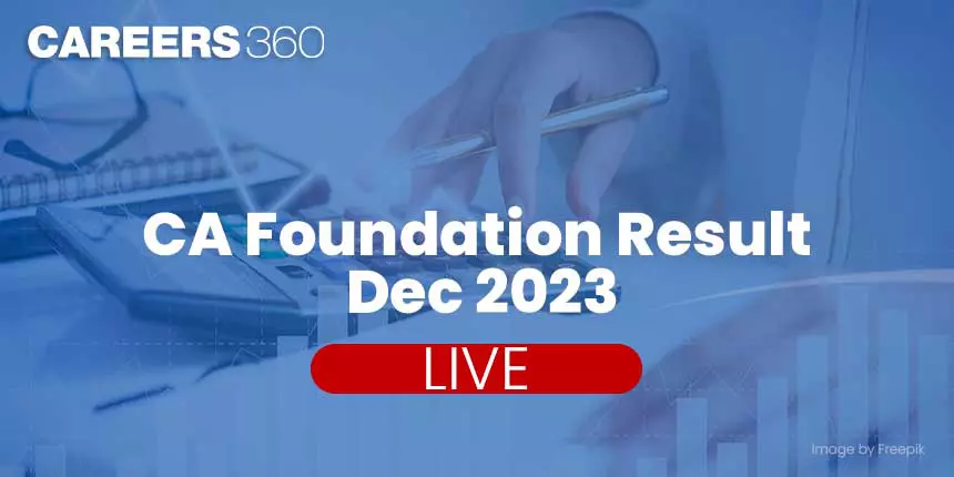 CA Foundation result Dec 2023 declared today.