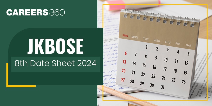 JKBOSE Class 8 Date Sheet 2025 for Soft and Hard Zones