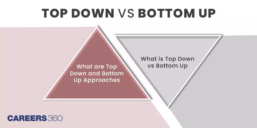 Difference Between Top Down and Bottom up Approaches