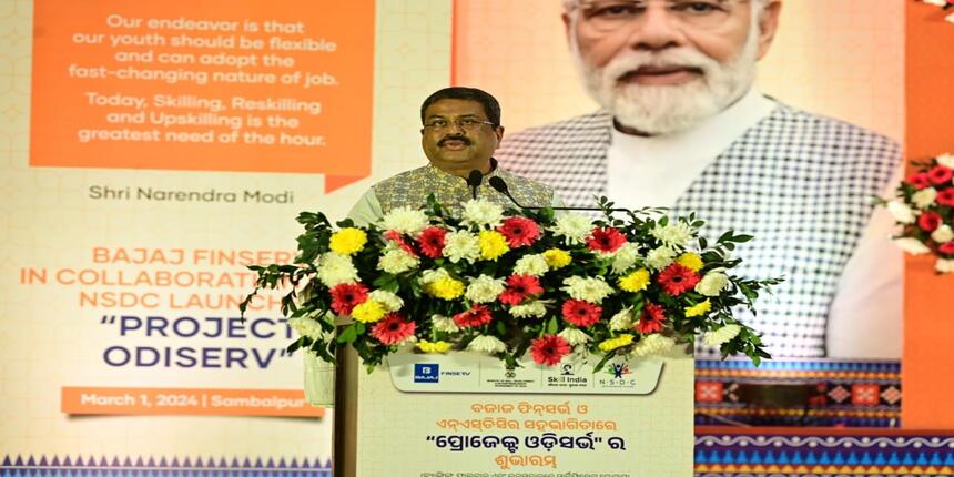 Pradhan launched Project Odiserv in Sambalpur, Odisha today, March 2. (Credit: Official press release)