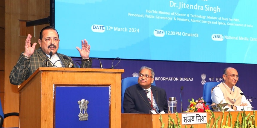Union minister Jitendra Singh at the launch event of common fellowship portal. (Image: X/@DrJitendraSingh)