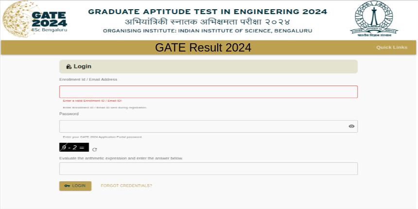GATE 2025 Result - Link, How to Check Score at gate2025.iitr.ac.in