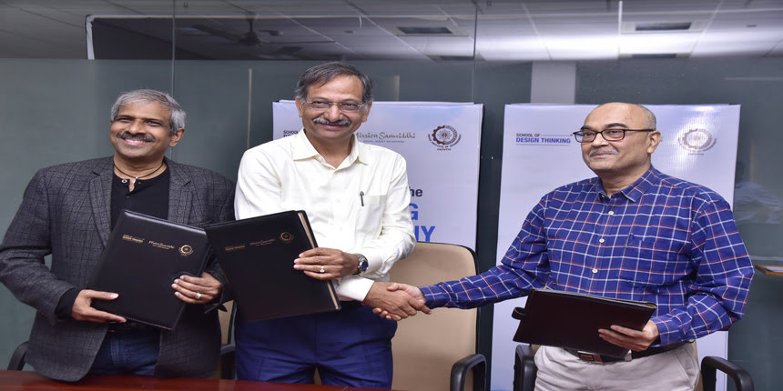 IIMC, SoDT and Mission Samriddhi collaborates to set up Center of Excellence for Design Thinking. (Image: IIM Calcutta officials)