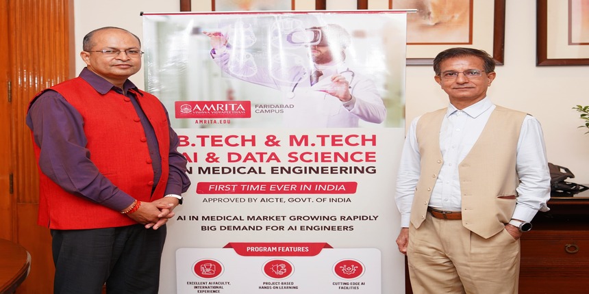 Amrita Vishwa Vidyapeetham launched BTech, MTech in AI and data science today. (Image: University officials)