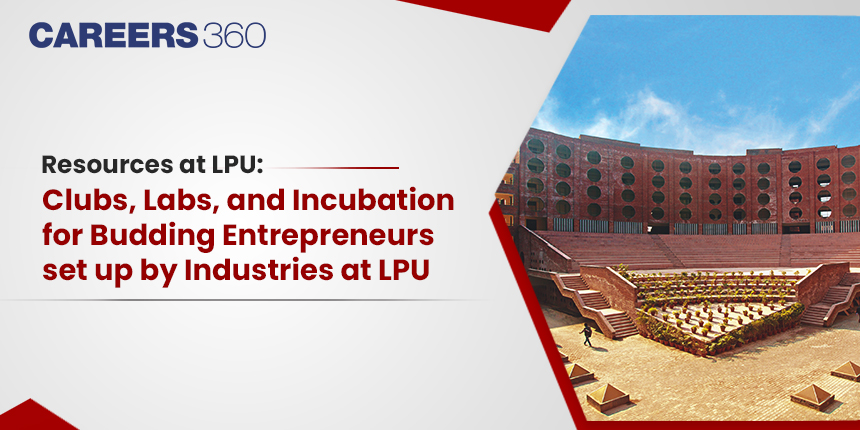 Resources at LPU: Clubs, Labs, and Incubation for Budding Entrepreneurs set up by Industries at LPU