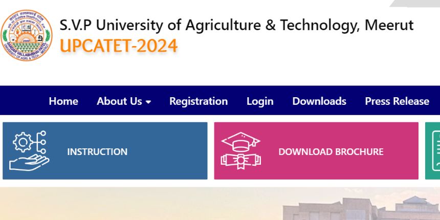 UPCATET 2024 के माध्यम से उम्मीदवार यूपी के 5 कृषि विश्वविद्यालयों में प्रवेश ले सकेंगे। (स्त्रोत-आधिकारिक वेबसाइट)