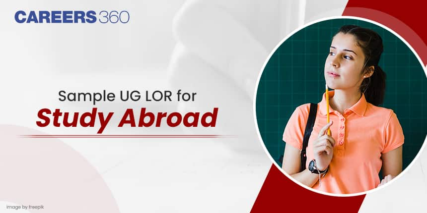 Sample Letter of Recommendation (LOR) for UG Courses