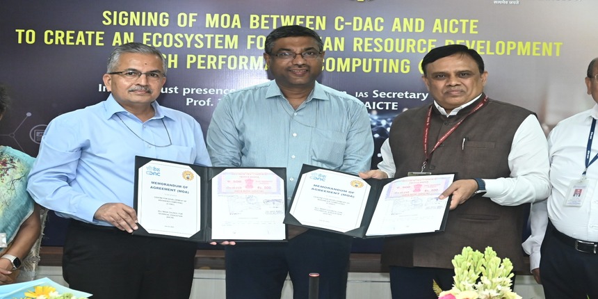 AICTE, C-DAC partner to strengthen India's high performance computing capabilities. (Image: AICTE officials)