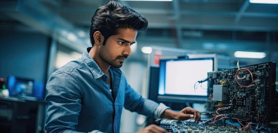 यह पाठ्यक्रम उन छात्रों के लिए उपयुक्त है जो इलेक्ट्रॉनिक्स जैसे विभिन्न क्षेत्रों में करियर बनाना चाहते हैं। (प्रतीकात्मक-फ्रीपिक)