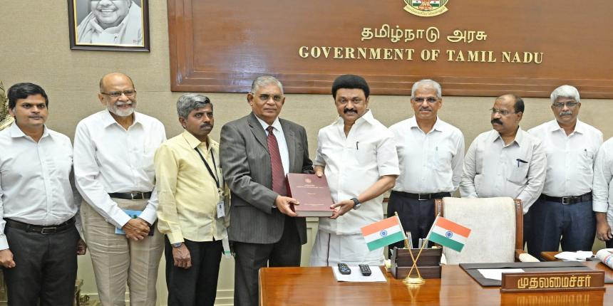 Justice D Murugesan committee report was submitted to chief minister MK Stalin on Monday (Image: CMO Tamil Nadu)