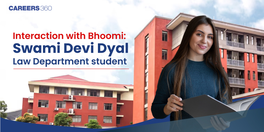 Interaction with Bhoomi: Swami Devi Dyal Law Department student