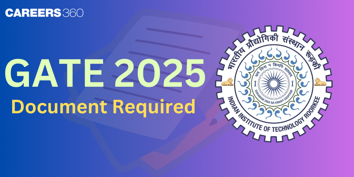 Documents Required for GATE Registration 2025 -  List of Documents, Format