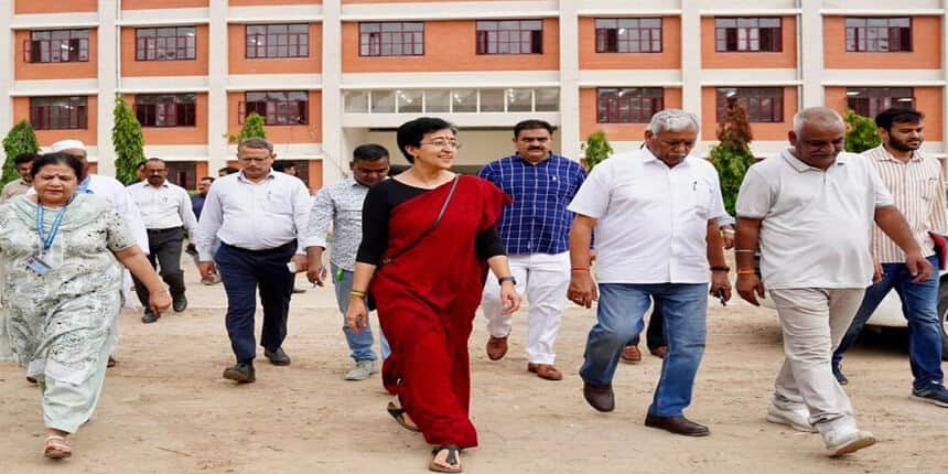 Atishi noted that the new infrastructure will both increase student capacity and improve educational opportunities. (Image:  Official X account/Atishi)