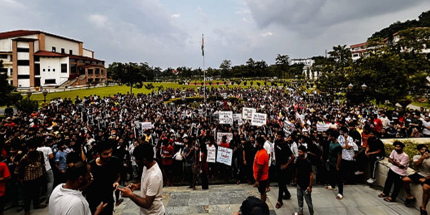 IIT Guwahati students demanded immediate resignation of DOAA and professor Vinay Wagh, formal apology from administration. (Image: X/ @Akshit9981)