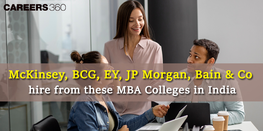 McKinsey, BCG, EY, JP Morgan, Bain & Co hire from these MBA Colleges in India